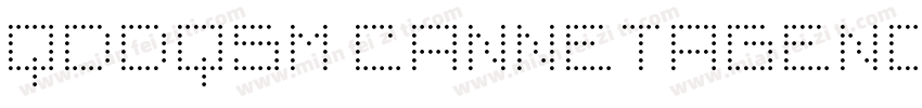 QDDQSM CANNETAGENCYDEMO Regular字体转换